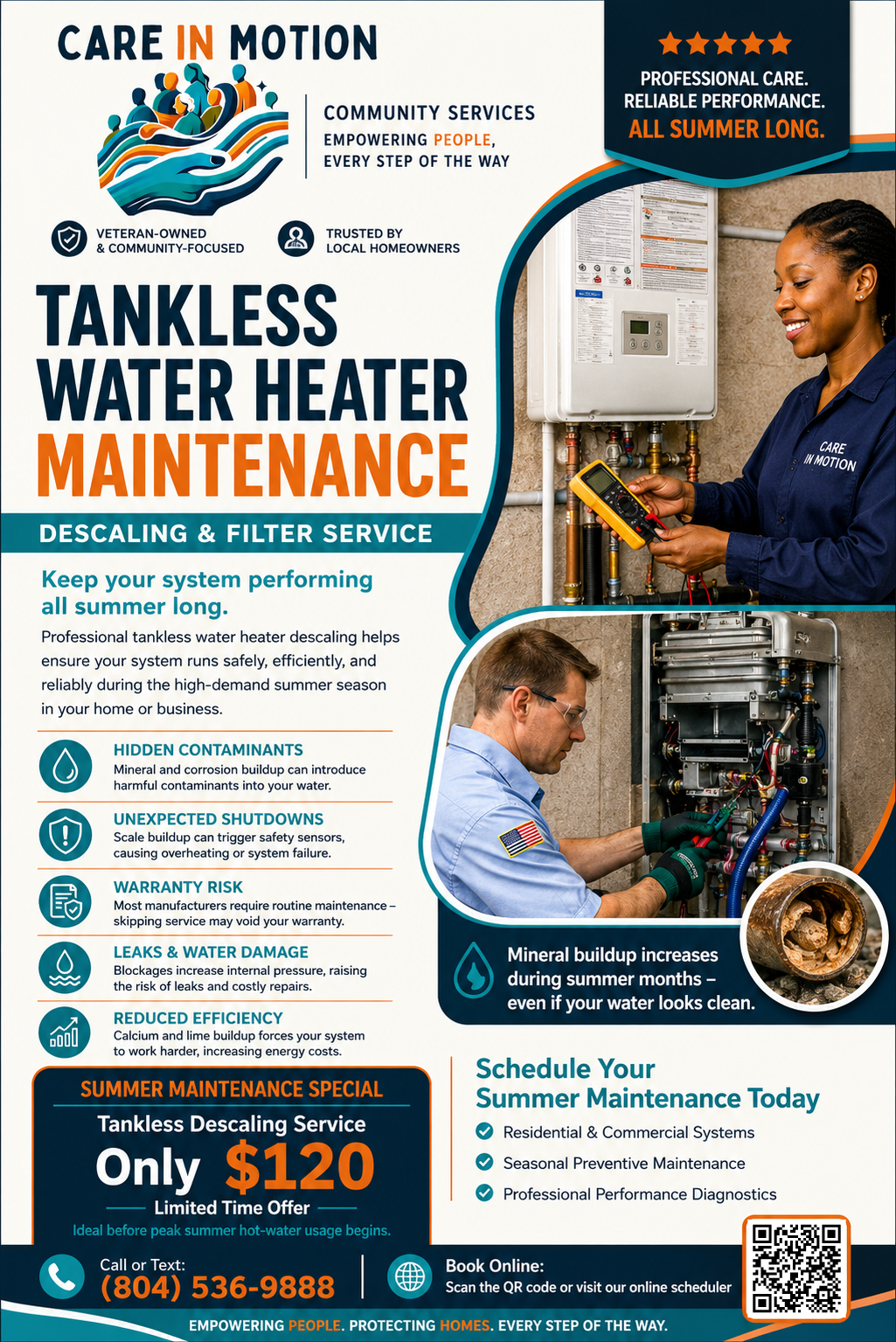 Tankless Water Heater Maintenance Summer Special